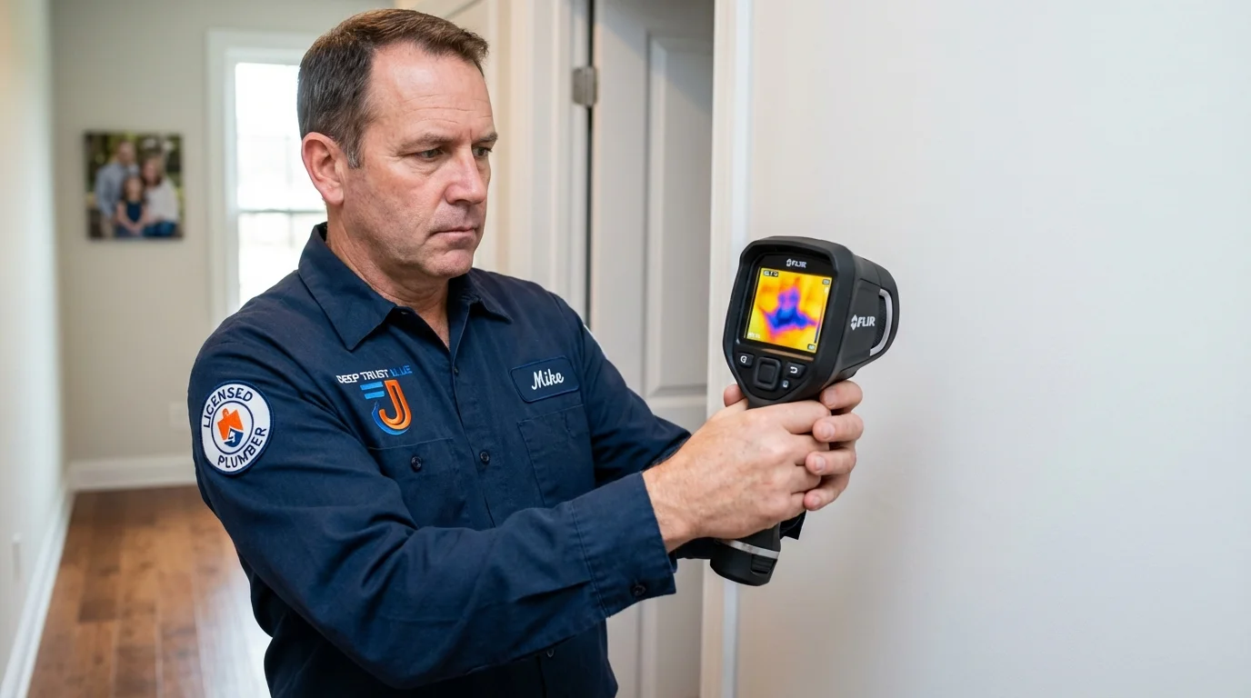 Thermal imaging leak detection by Johns Plumbing LLC in Chattahoochee
